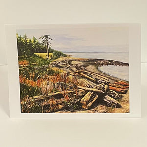 Margery Blom - Card - Hornby Island Shore - Margery Blom - McMillan Arts Centre Gallery, Gift Shop and Box Office - Vancouver Island Art Gallery