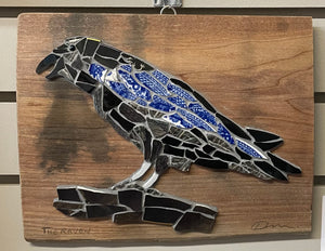 Deidre L. Michael - Mosaic - Raven by Deidre L. Michael - McMillan Arts Centre - Vancouver Island Art Gallery