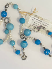 Load image into Gallery viewer, Lynn Orriss - Necklace - Polymer clay balls &amp; pearls - Lynn Orriss - McMillan Arts Centre Gallery, Gift Shop and Box Office - Vancouver Island Art Gallery
