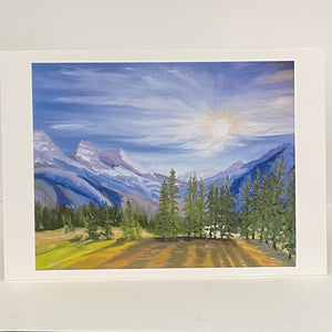 Mary-Ann Quist - Card - Three Sisters, Banff - Mary-Ann Quist - McMillan Arts Centre Gallery, Gift Shop and Box Office - Vancouver Island Art Gallery