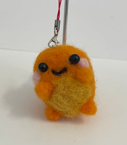 Morgan Schiersmann - Felted Pokeman Figure- Charmander - Morgan Schiersmann - Fibre Art - McMillan Arts Centre & MAC Box Office