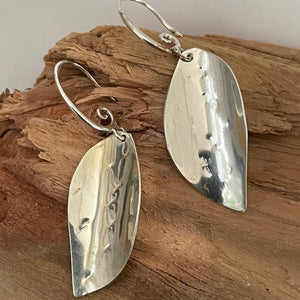 Laurie A. McDonald - Earrings - Large pod, sterling silver - Laurie McDonald - McMillan Arts Centre Gallery, Gift Shop and Box Office - Vancouver Island Art Gallery