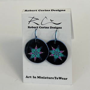Robert Cerins - Earrings - Starburst - Circle - Robert Cerins - McMillan Arts Centre Gallery, Gift Shop and Box Office - Vancouver Island Art Gallery