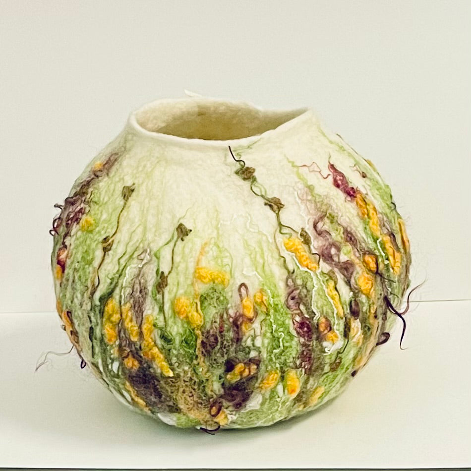 Darrell Giraldeau - Fibre Art - Felted Bowl - Large - Darrell Giraldeau - McMillan Arts Centre Gallery, Gift Shop and Box Office - Vancouver Island Art Gallery