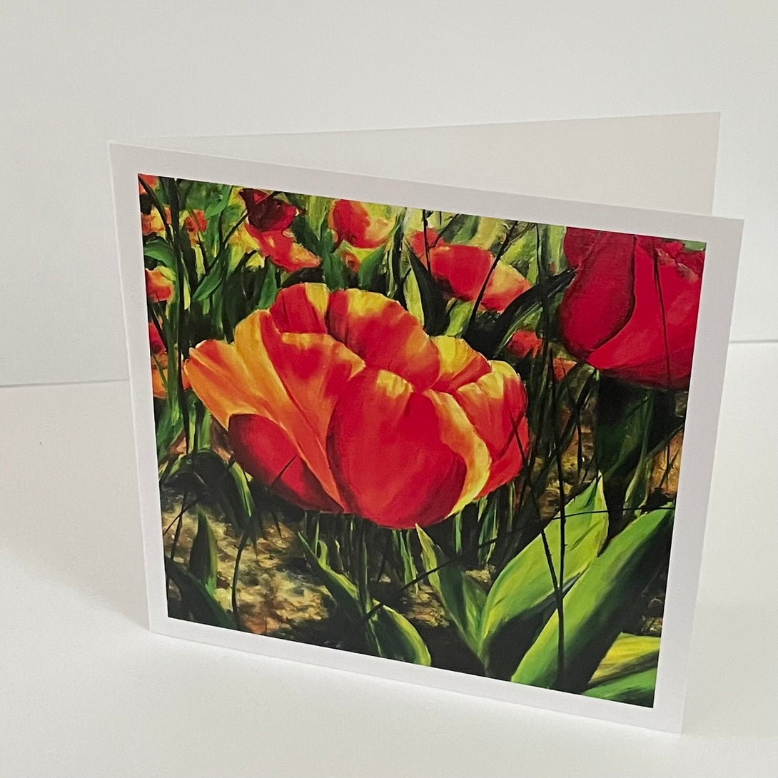 Margery Blom - Card - Spring Tulip - Margery Blom - McMillan Arts Centre Gallery, Gift Shop and Box Office - Vancouver Island Art Gallery