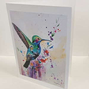 Nancy - Card - Hummingbird - Nancy Lyon - McMillan Arts Centre Gallery, Gift Shop and Box Office - Vancouver Island Art Gallery