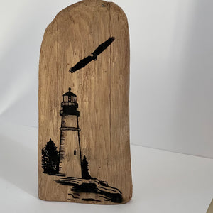 Drift Roots - Driftwood - Lighthouse by Drift Roots (Wes Robertson) - McMillan Arts Centre - Vancouver Island Art Gallery