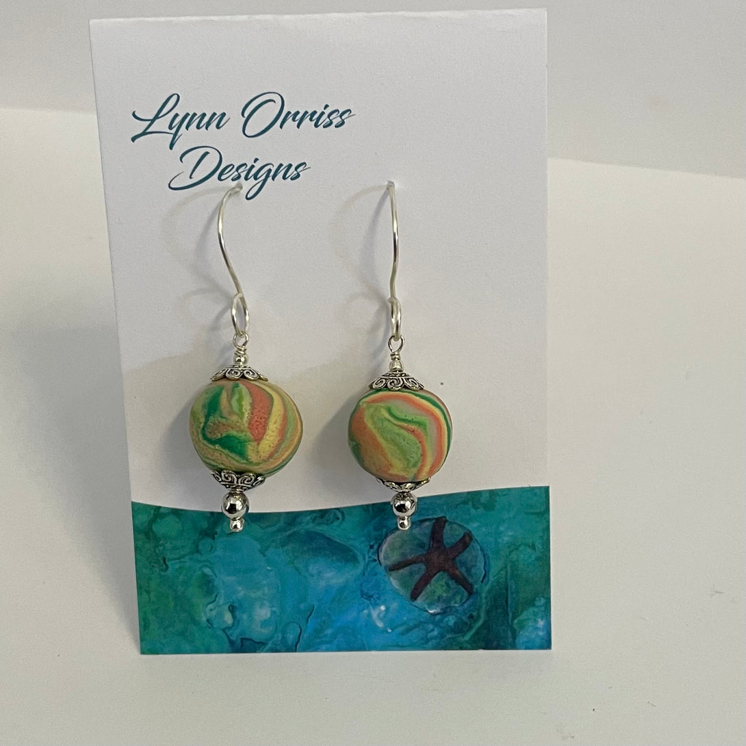 Lynn Orriss - Earrings - Medium Ball Swirl - Lynn Orriss - Jewellery - McMillan Arts Centre & MAC Box Office