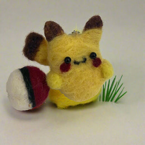 Morgan Schiersmann - Felted Pokeman Figure- Pikachu - Morgan Schiersmann - Fibre Art - McMillan Arts Centre & MAC Box Office