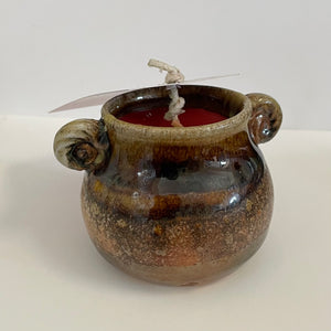 Crystal Burgess - Torzan fired candle - Crystal Burgess - Pottery - McMillan Arts Centre & MAC Box Office