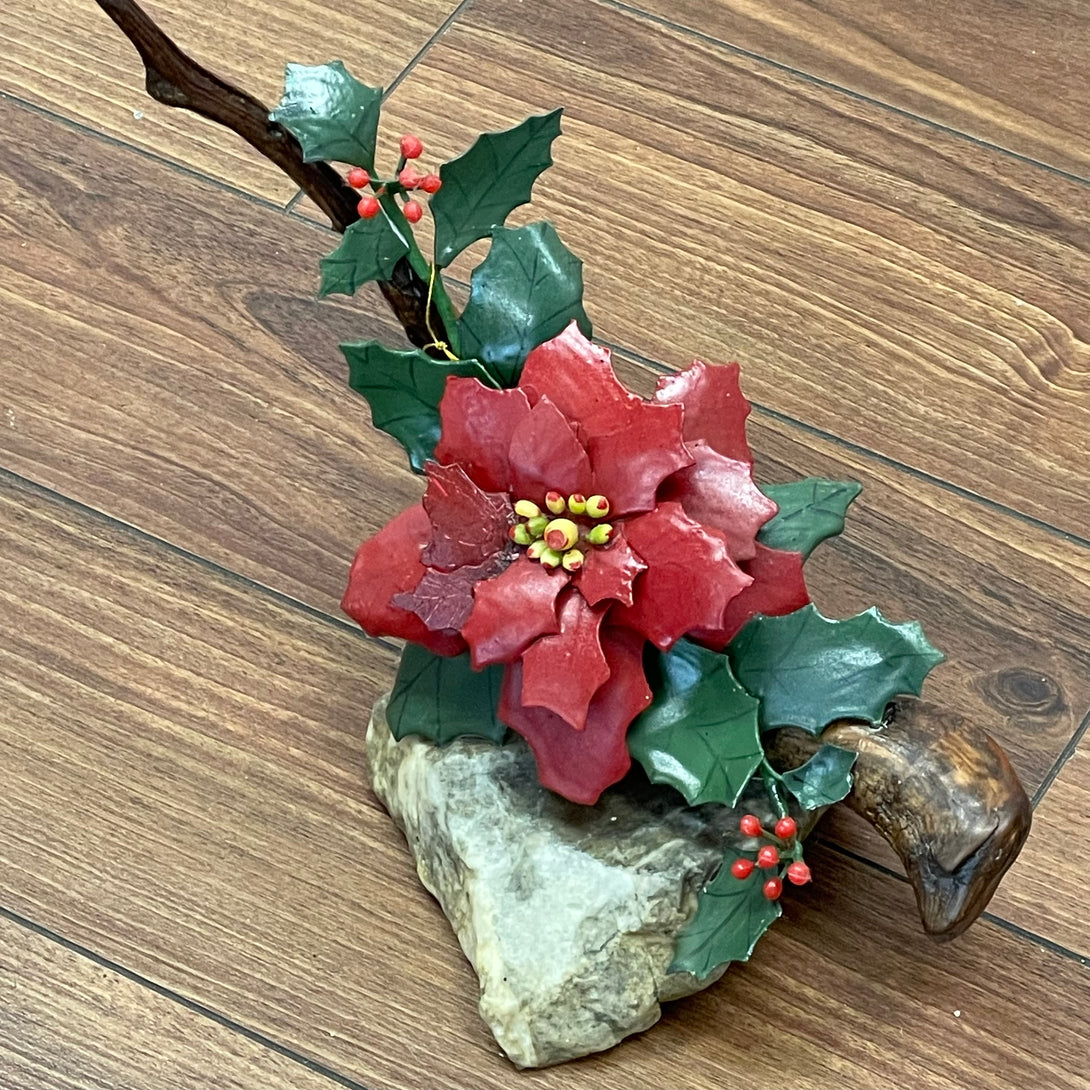 Penny Marshall - Mixed Media - Poinsettia 11