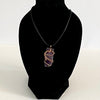 Quicksilver Creations - Pendant - Dark Amethyst wrapped with copper, 16" black cord