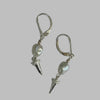 Julie Hawes - Earrings - Sterling silver cone with freshwater pearl
