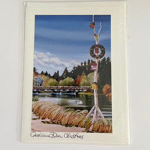 Elissa Anthony - Christmas Card - "Qualicum River Christmas" - Elissa Anthony -  - McMillan Arts Centre & MAC Box Office