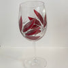 Lori Schiersmann - Wine Glass - Red & Silver