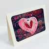 Jane Davidson - Card - Pink Heart with red heart in middle