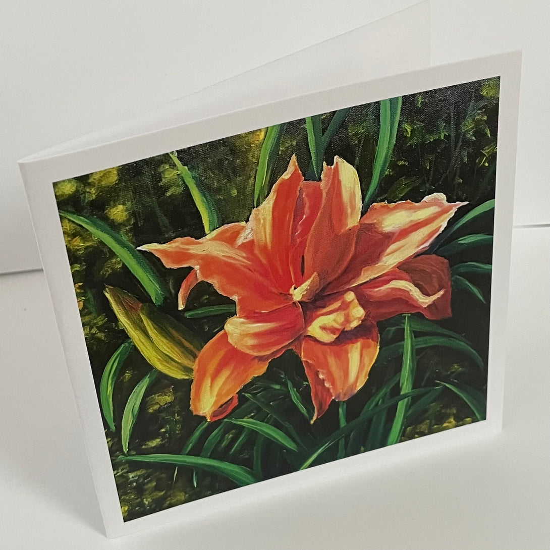 Margery Blom - Card - Day Lily - Margery Blom - McMillan Arts Centre Gallery, Gift Shop and Box Office - Vancouver Island Art Gallery