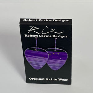 Robert Cerins - Earrings - Purple - Robert Cerins - McMillan Arts Centre Gallery, Gift Shop and Box Office - Vancouver Island Art Gallery