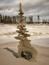 Drift Roots - Driftwood Tree - image of an eagle on the base - 6"