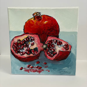 Fay St. Marie - Acrylic Painting - "Pomegranates B"