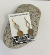Alasha Lantinga - Earrings - "Isabella" with Bezel Ceylon Moonstone