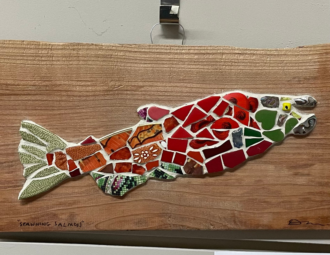 Deidre L. Michael - Mosaic - Spawning Salmon