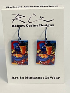 Robert Cerins - Earrings - "A snack" - Rectangle