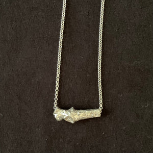 Karen Schmidt Humiski - Pendant - Sterling Silver - Hollow Twig, 24" chain - Karen Schmidt Humiski - Jewellery - McMillan Arts Centre & MAC Box Office