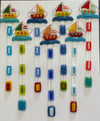 Bruce Thurston - Glass - Swizzle Stick - Sailboat, various colours