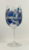 Lori Schiersmann - Wine Glass - Purple, Blue & Silver