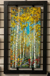 Brenda Milne - Acrylic Painting - "Aspen Grove"  12" x 24
