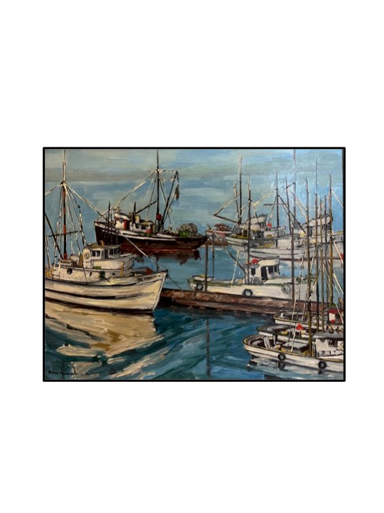 Fish Boats, Campbell River, Peter Murdoch by Wade Barnes - McMillan Arts Centre - Vancouver Island Art Gallery