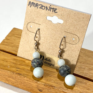 Natale Designs - Earrings Amazonite by Natale Designs - McMillan Arts Centre - Vancouver Island Art Gallery