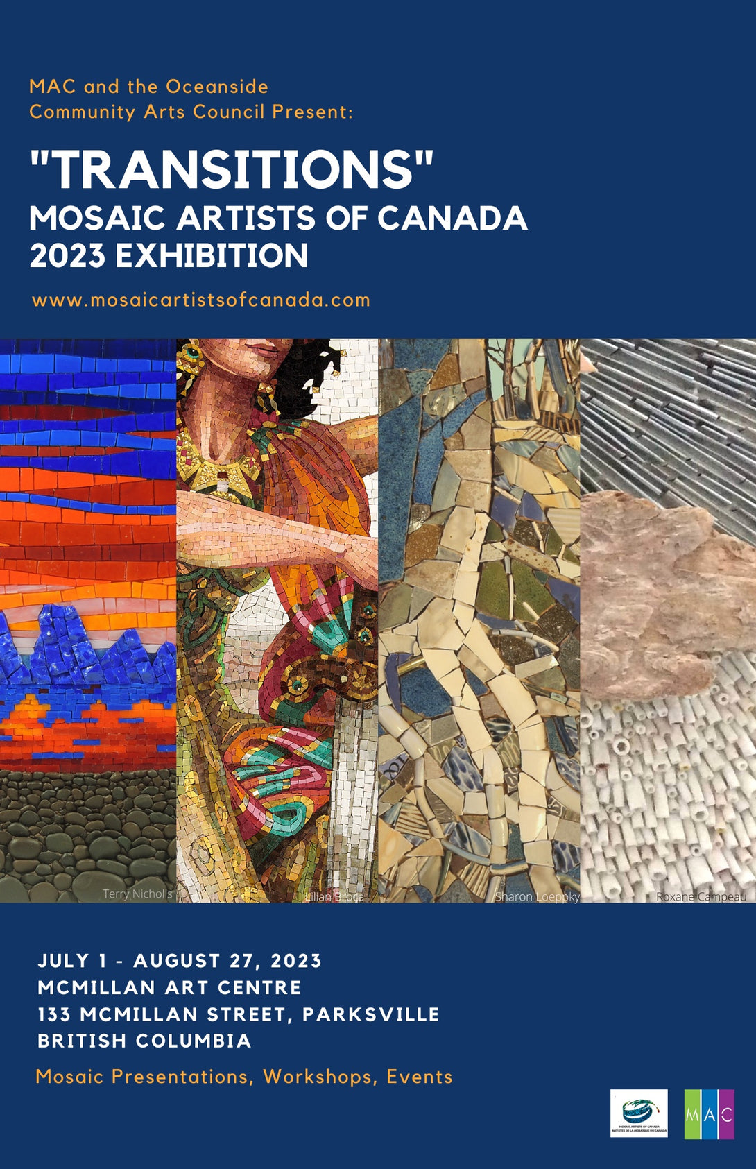 Tesselations - Mosaics in a Modern World, July 29, 2023 - 11:30am, with Debra Hagen by McMillan Arts Centre - McMillan Arts Centre - Vancouver Island Art Gallery