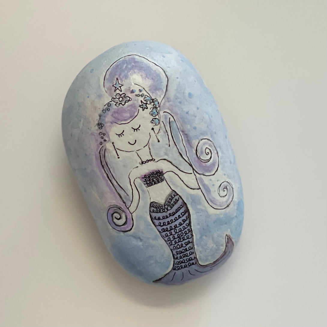 Dana Wagner - Rock Art - Mermaid by Dana Wagner - McMillan Arts Centre - Vancouver Island Art Gallery