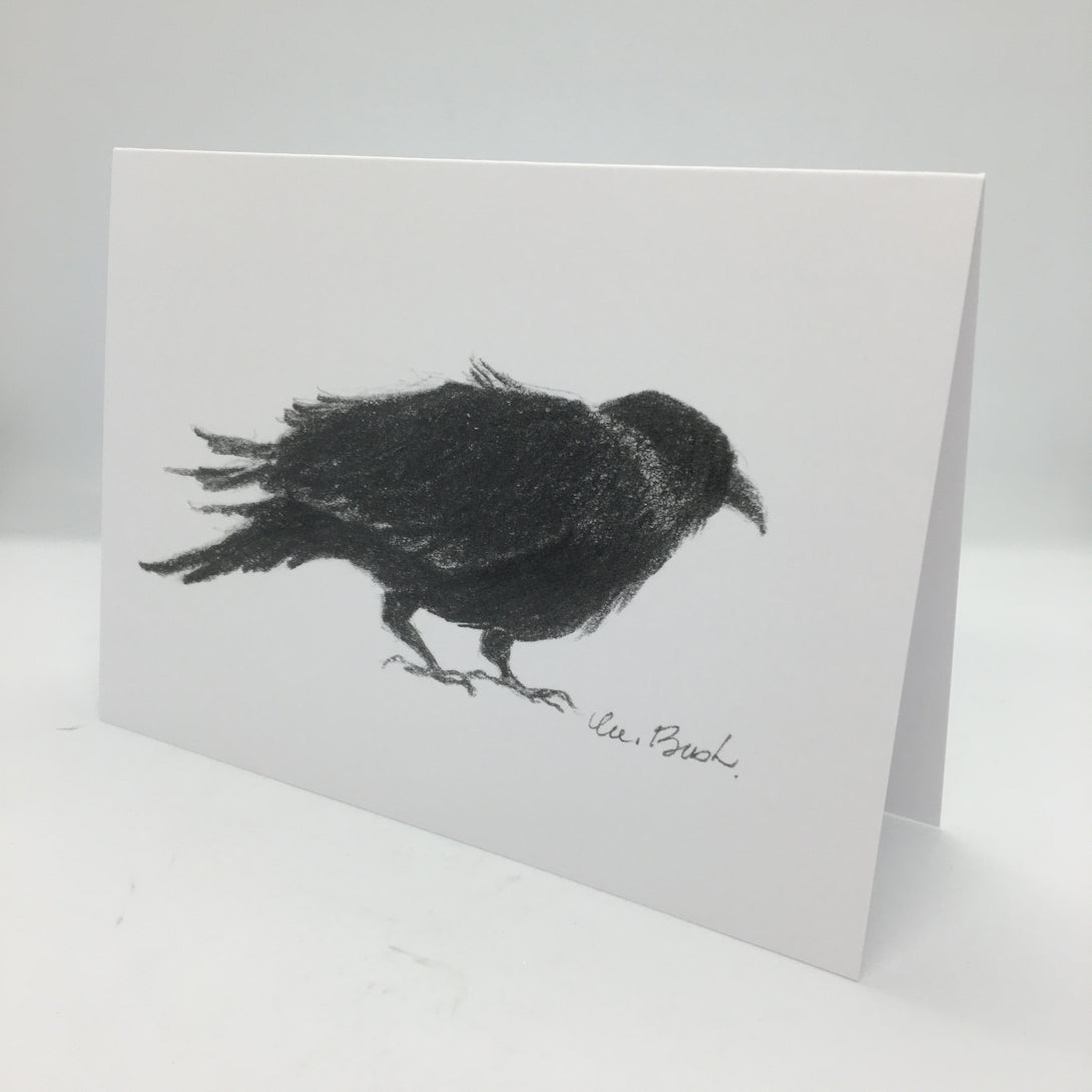 Muriel Bush - Card - Crazy Crow Series #4 by Muriel Bush - McMillan Arts Centre - Vancouver Island Art Gallery