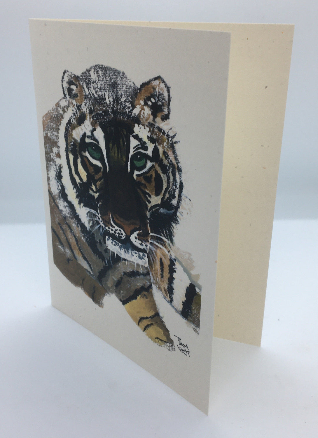 Pam Vest - Card - Tiger by Pam Vest - McMillan Arts Centre - Vancouver Island Art Gallery
