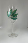Lori Schiersmann - Wine Glass - green/lime/silver