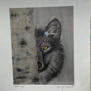 Wendy Schmidt - Print - "Wolf Eye"" 12" x 14"