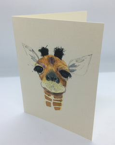 Pam Vest- Card - Giraffe by Pam Vest - McMillan Arts Centre - Vancouver Island Art Gallery