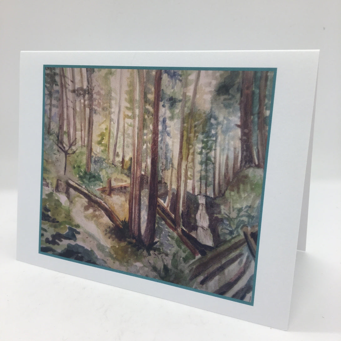 Larissa McLean - Card -Forest at dusk - Larissa McLean - McMillan Arts Centre Gallery, Gift Shop and Box Office - Vancouver Island Art Gallery