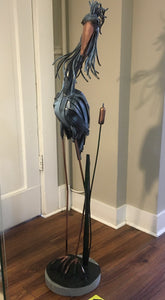 Nelson Shaw - Metal Art - Heron by Nelson Shaw - McMillan Arts Centre - Vancouver Island Art Gallery