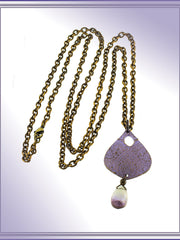 Load image into Gallery viewer, Alasha Lantinga - Necklace - &quot;Valentina&quot; medium, lavender with Ametrine drop - Alasha Lantinga - Jewellery - McMillan Arts Centre &amp; MAC Box Office
