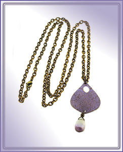 Alasha Lantinga - Necklace - "Valentina" medium, lavender with Ametrine drop