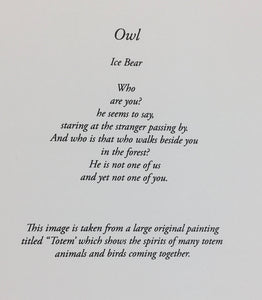 Ice Bear - Card - Little Owl by Ice Bear - McMillan Arts Centre - Vancouver Island Art Gallery