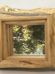 Load image into Gallery viewer, Bruce Noble - Wood - Maple framed mirror - Bruce Noble - McMillan Arts Centre Gallery, Gift Shop and Box Office - Vancouver Island Art Gallery
