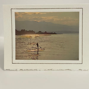 Penny Marshall - Card- "An Evening Paddle - Qualicum Beach"