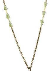 Load image into Gallery viewer, Alasha Lantinga - Necklace - &quot;Valentina&quot; medium, delicate design with Apatite on chain - Alasha Lantinga - Jewellery - McMillan Arts Centre &amp; MAC Box Office
