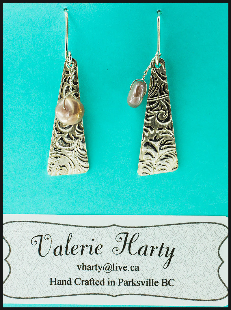 Valerie Harty - Earrings - Sterling Silver by Valerie Harty - McMillan Arts Centre - Vancouver Island Art Gallery