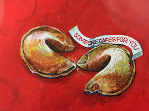 Jennifer McIntyre - Card - Fortune cookie - "Someone Cares for You"